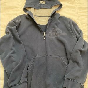 Men’s vintage Nike 3/4 zip up hoodie size large